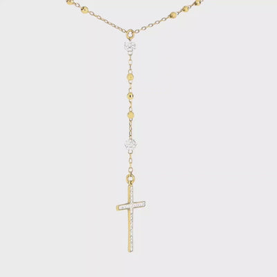 Crystal Cross Necklace - Gloria Jewels