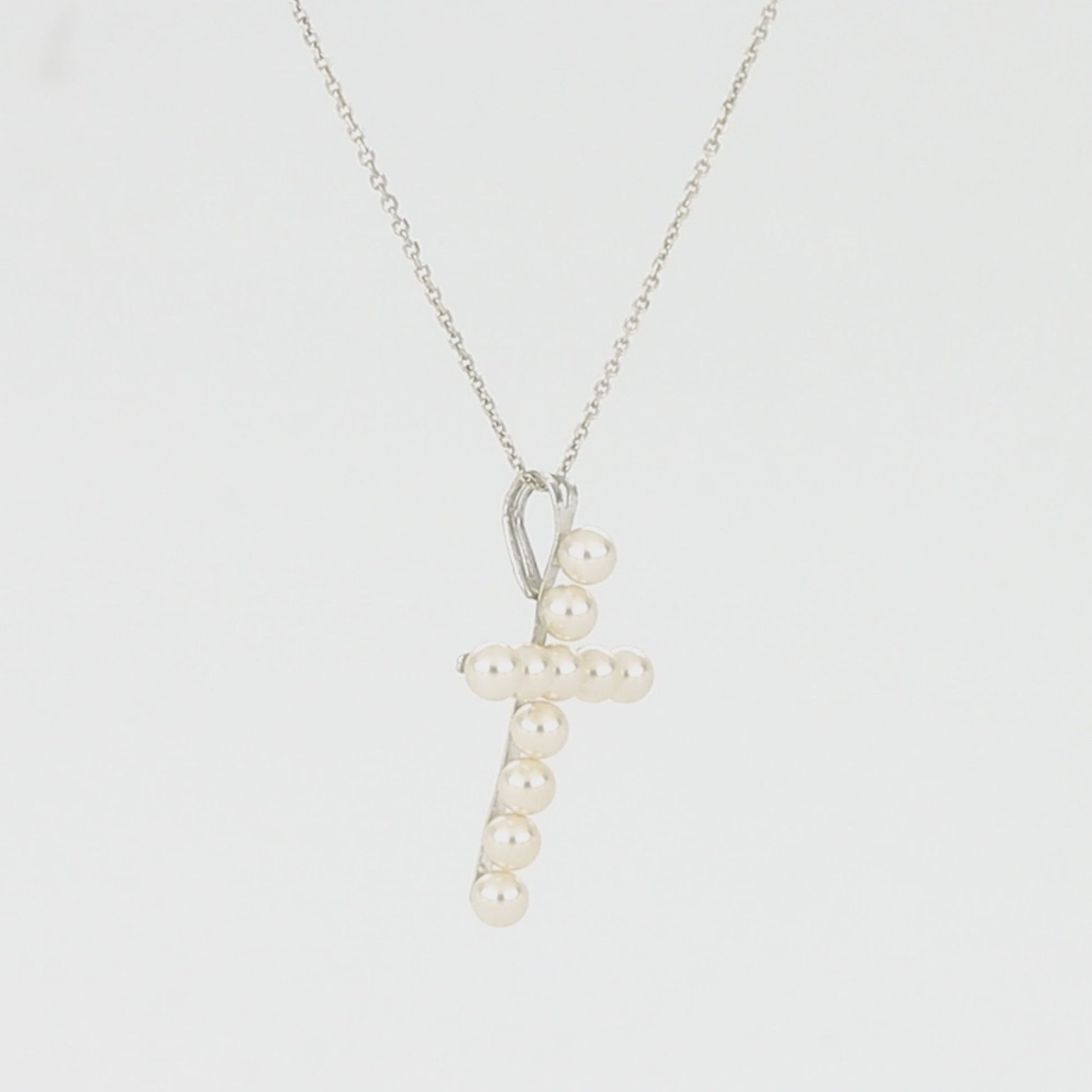 "The Wisdom" Cross Pendant with Pearls