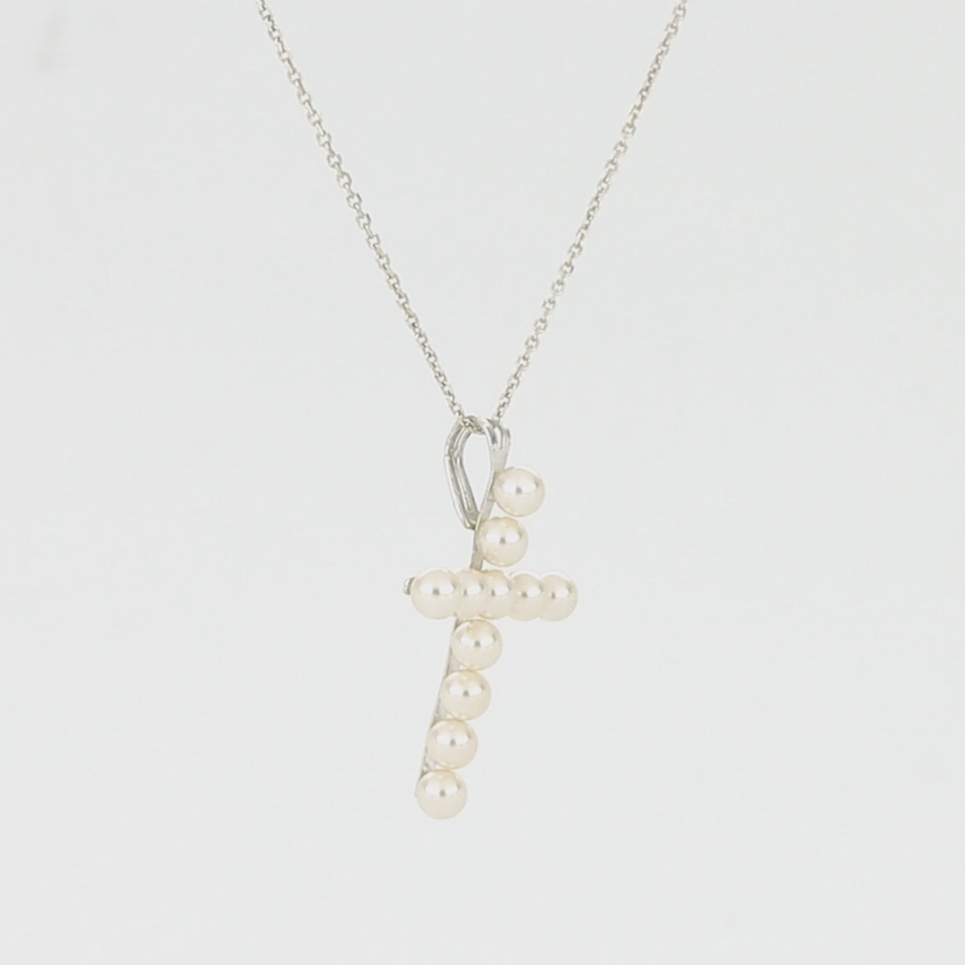 "The Wisdom" Cross Pendant with Pearls