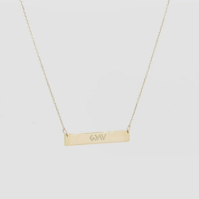 Engraved "God Is Greater Than The Highs And Lows" Pendant | Large