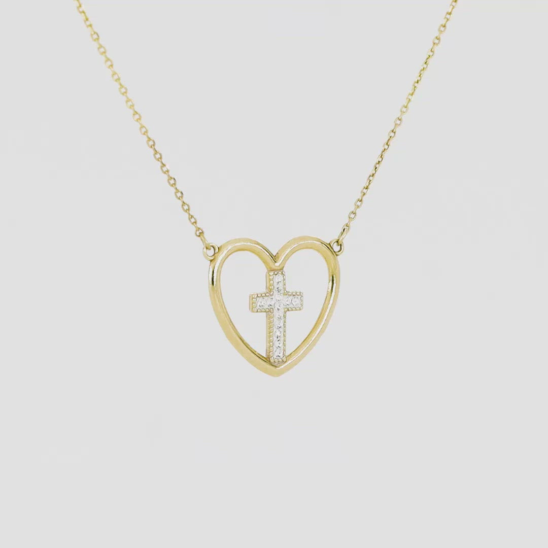 Eternal Love Crystal Pendant- Large