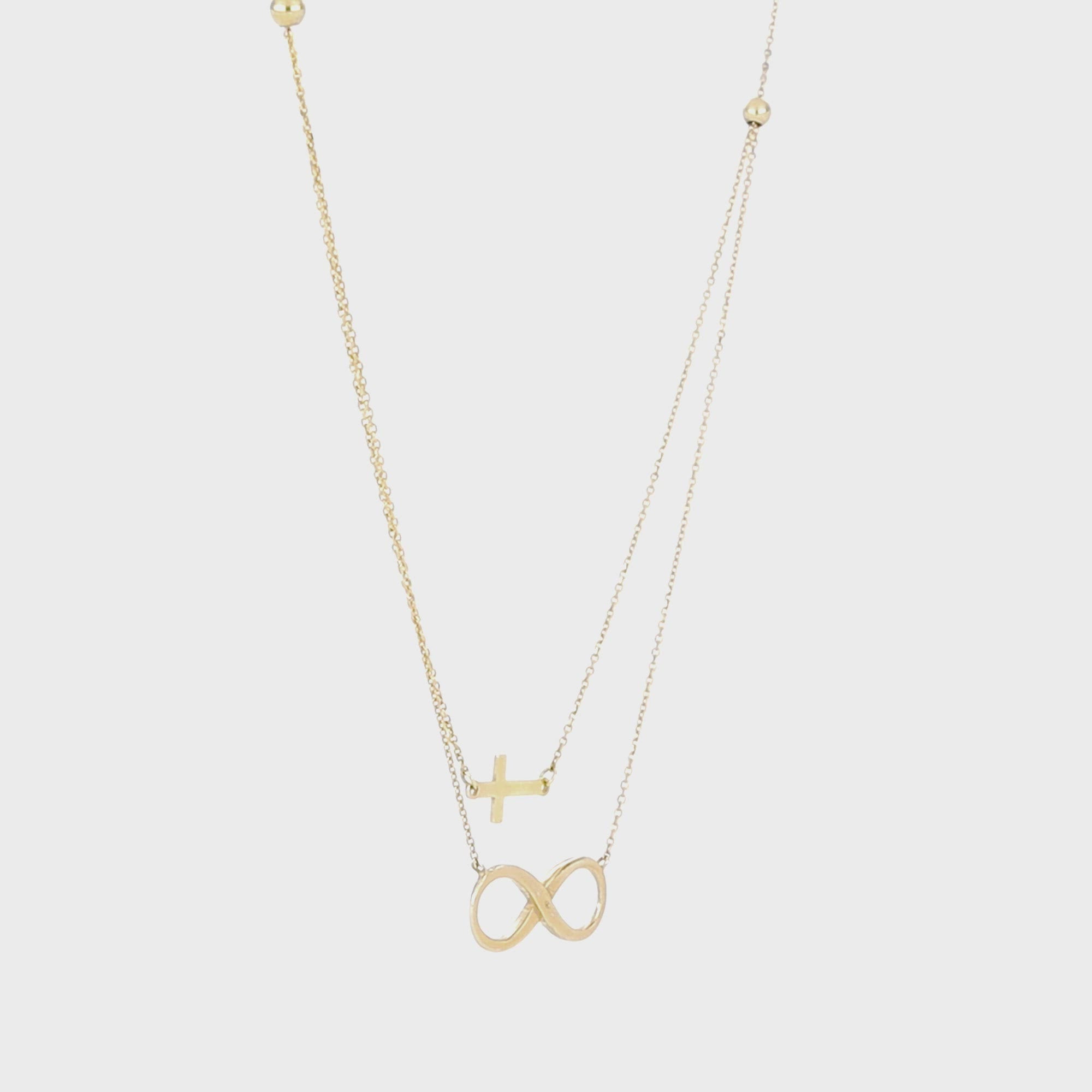 "The Eden" Infinity Cross Necklace