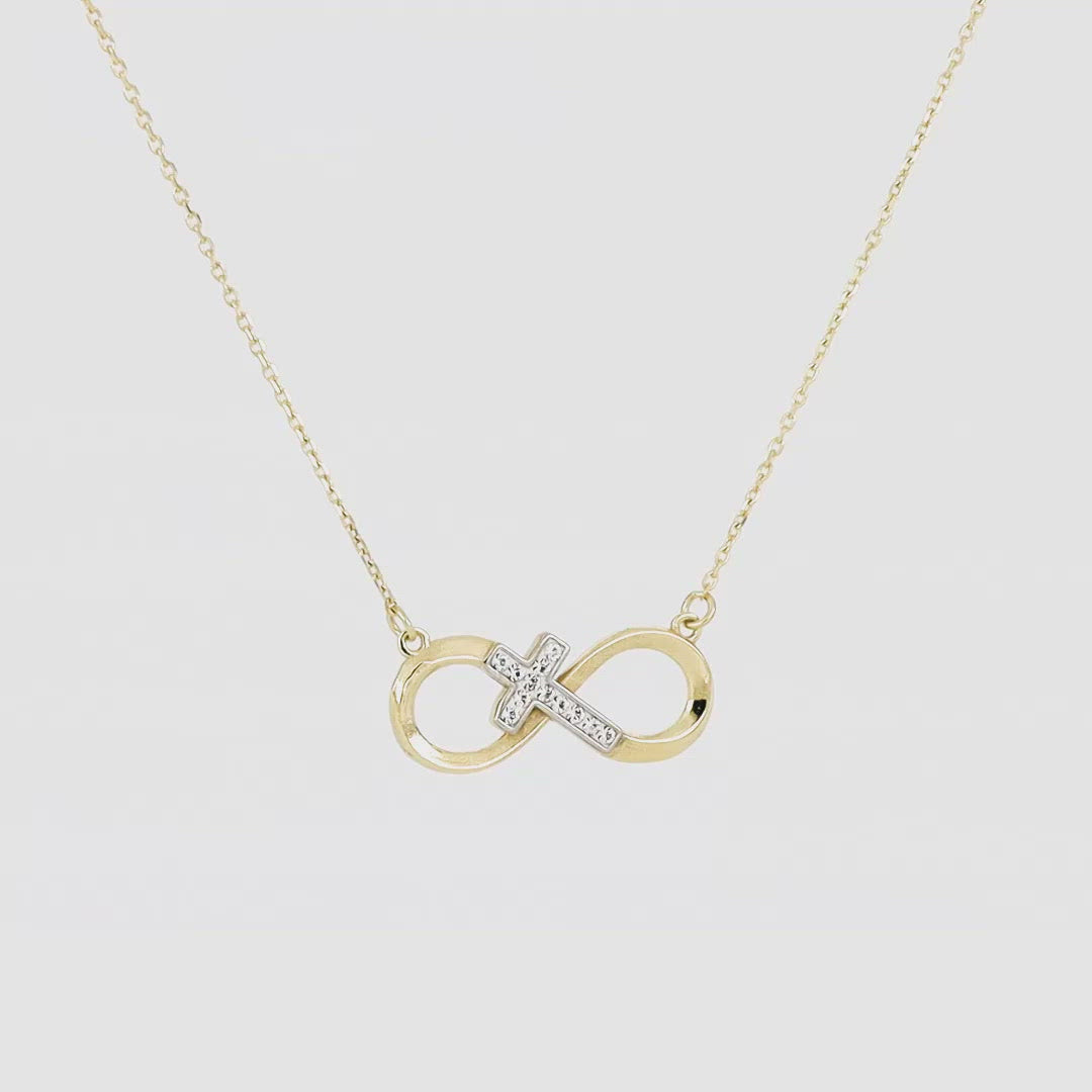 Collar de cruz infinita "El eterno"