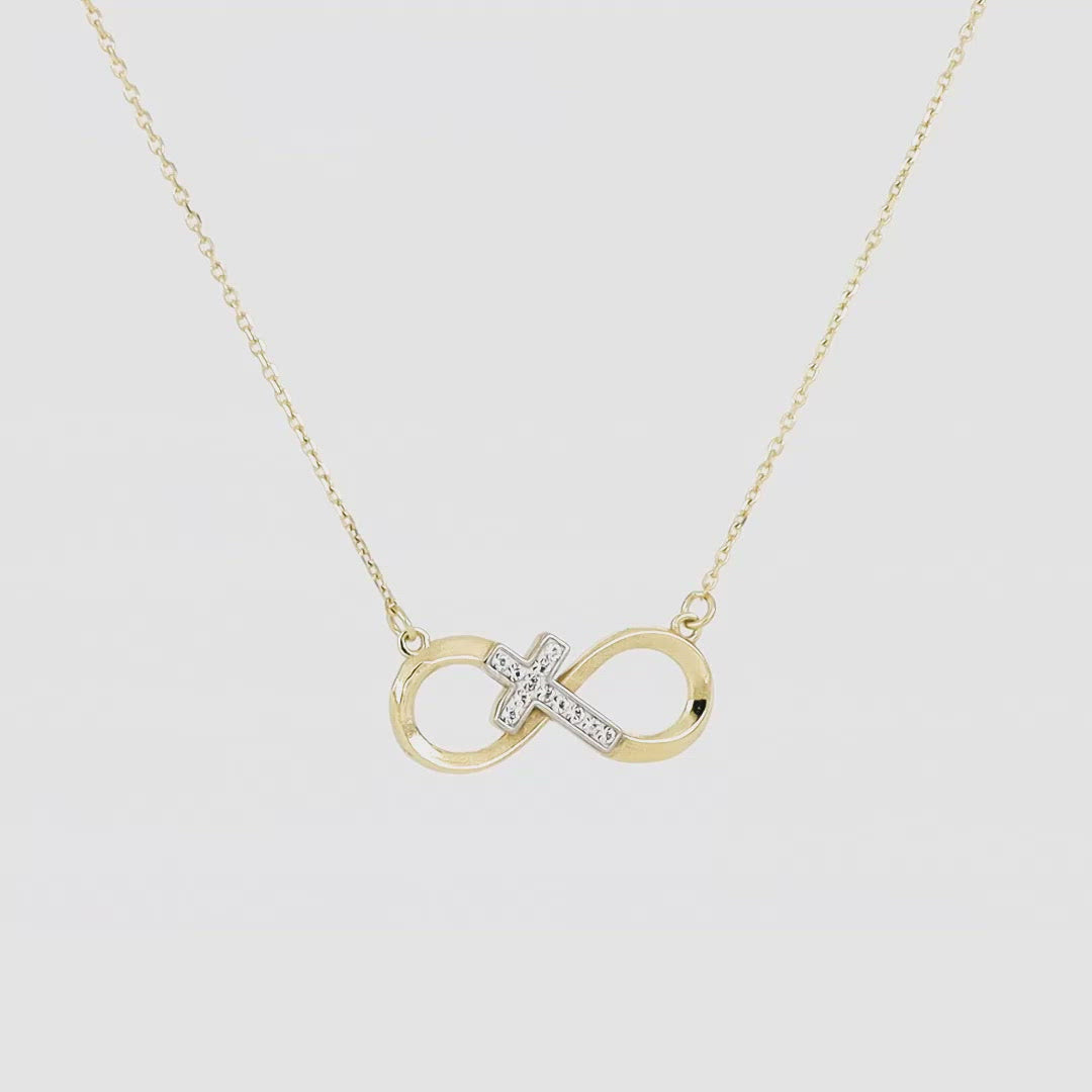 "The Everlasting" Infinity Cross Necklace