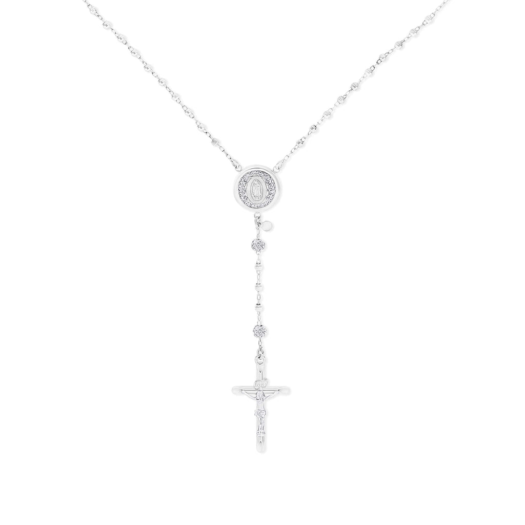 Classic Rosary With Crystals - Gloria Jewels