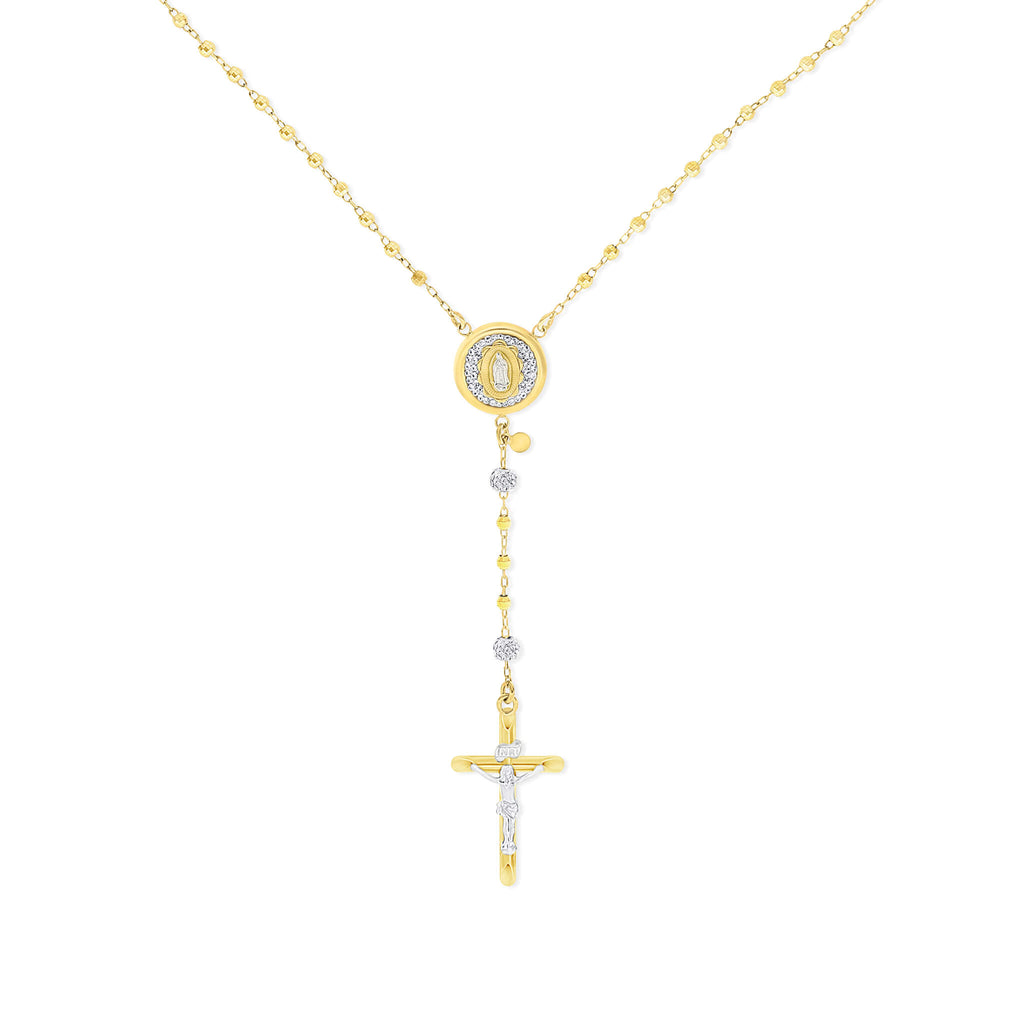 Classic Rosary With Crystals - Gloria Jewels
