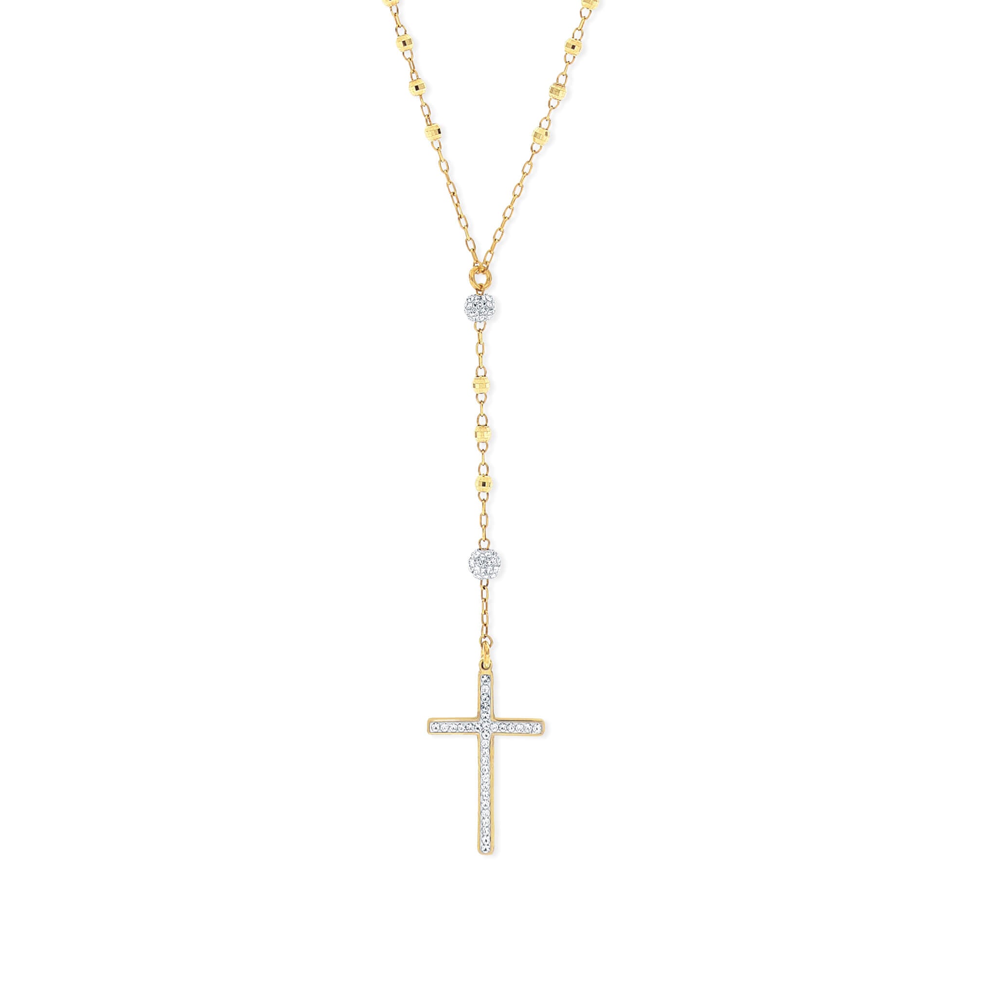 Crystal Cross Necklace - Gloria Jewels