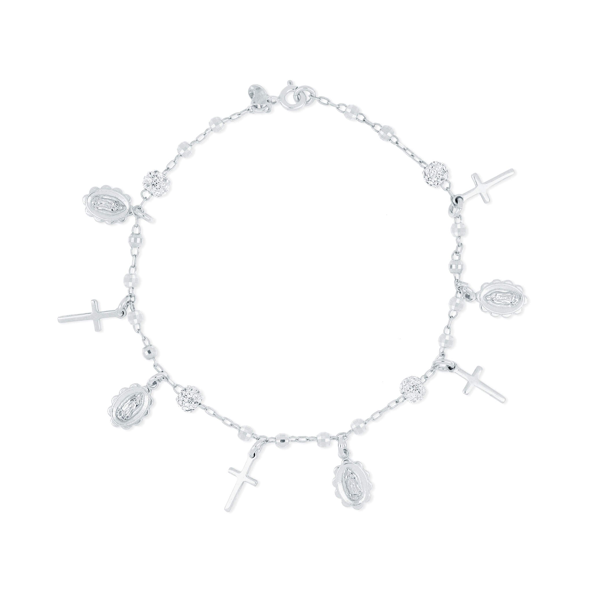 Rich Religious Charm Bracelet - Gloria Jewels