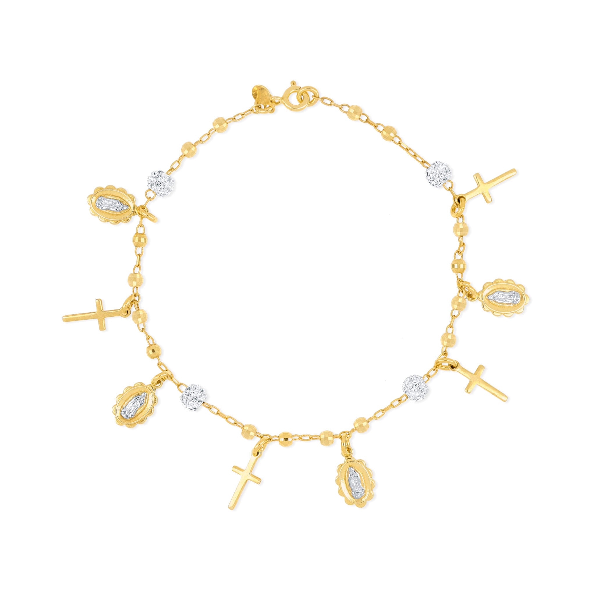 Rich Religious Charm Bracelet - Gloria Jewels