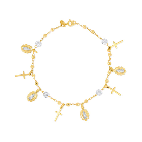 Rich Religious Charm Bracelet - Gloria Jewels