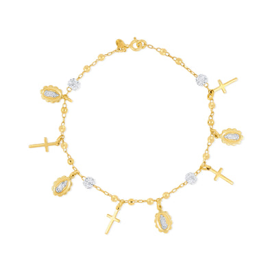 Rich Religious Charm Bracelet - Gloria Jewels