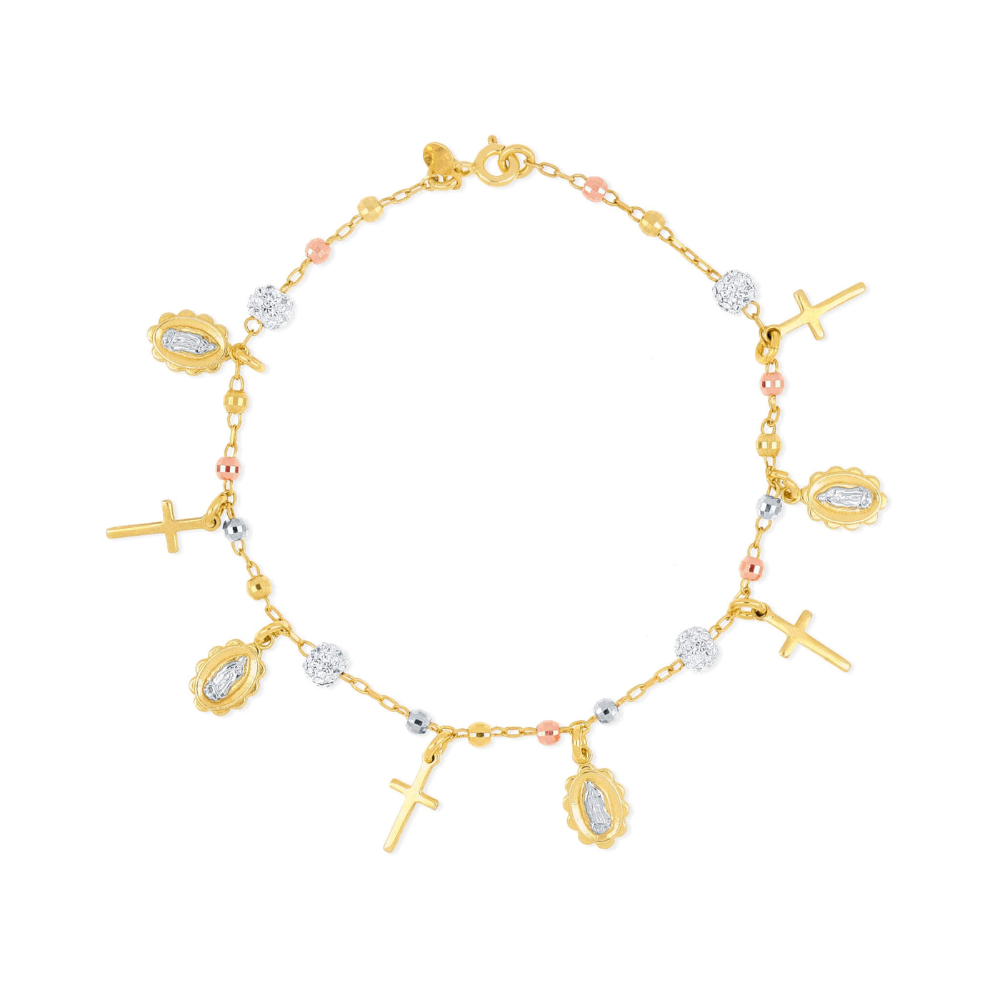 Rich Religious Charm Bracelet - Gloria Jewels