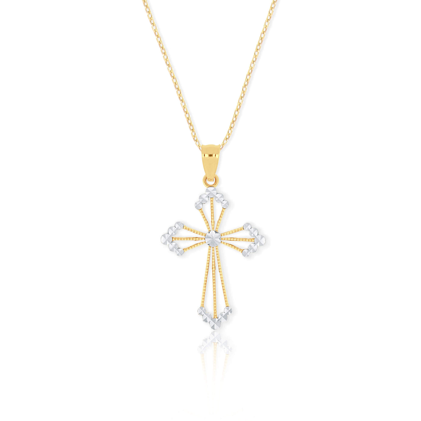Beam-of-Light Cross Necklace Pendant - Gloria Jewels
