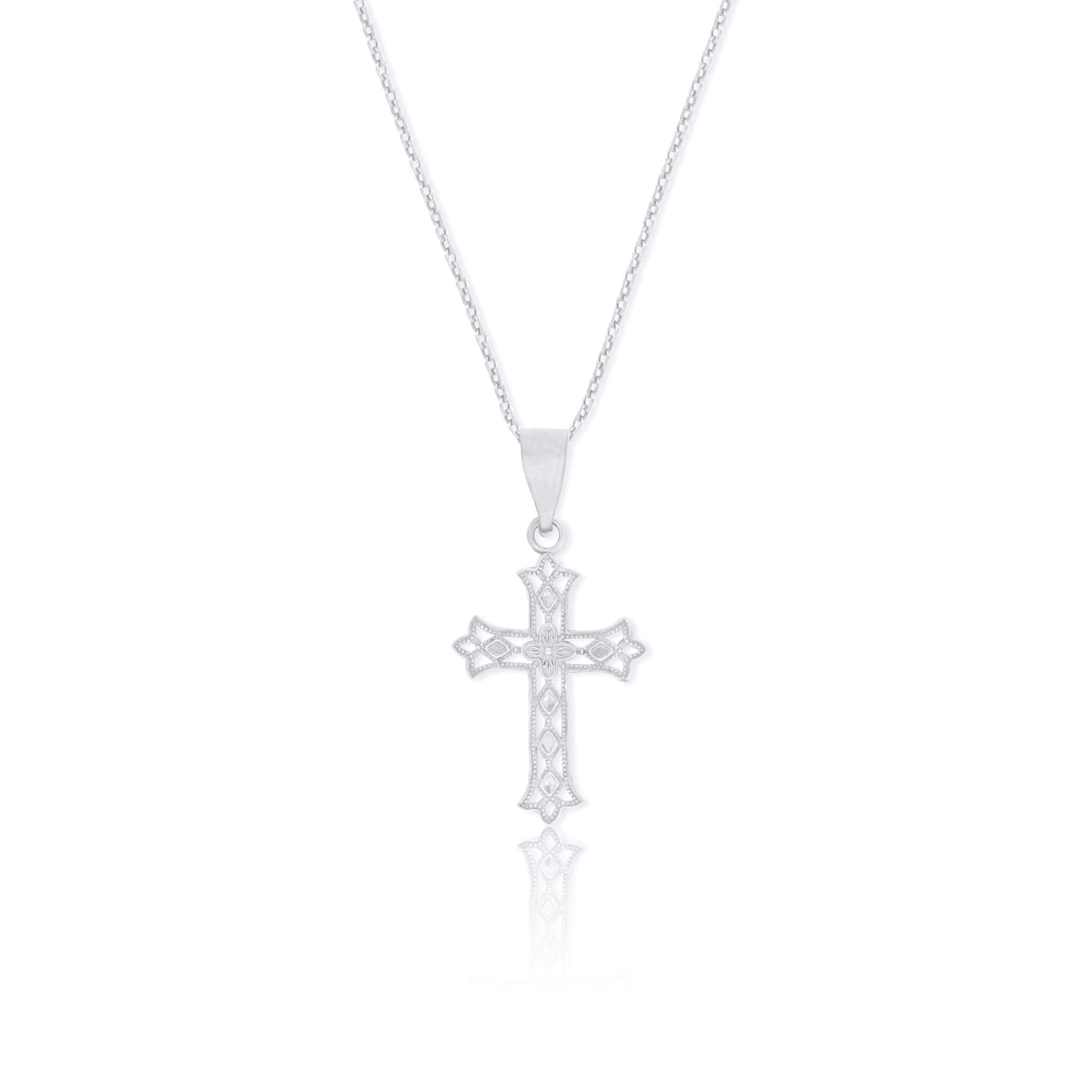 Traditional Cross Pendant Necklace | Petite - Gloria Jewels