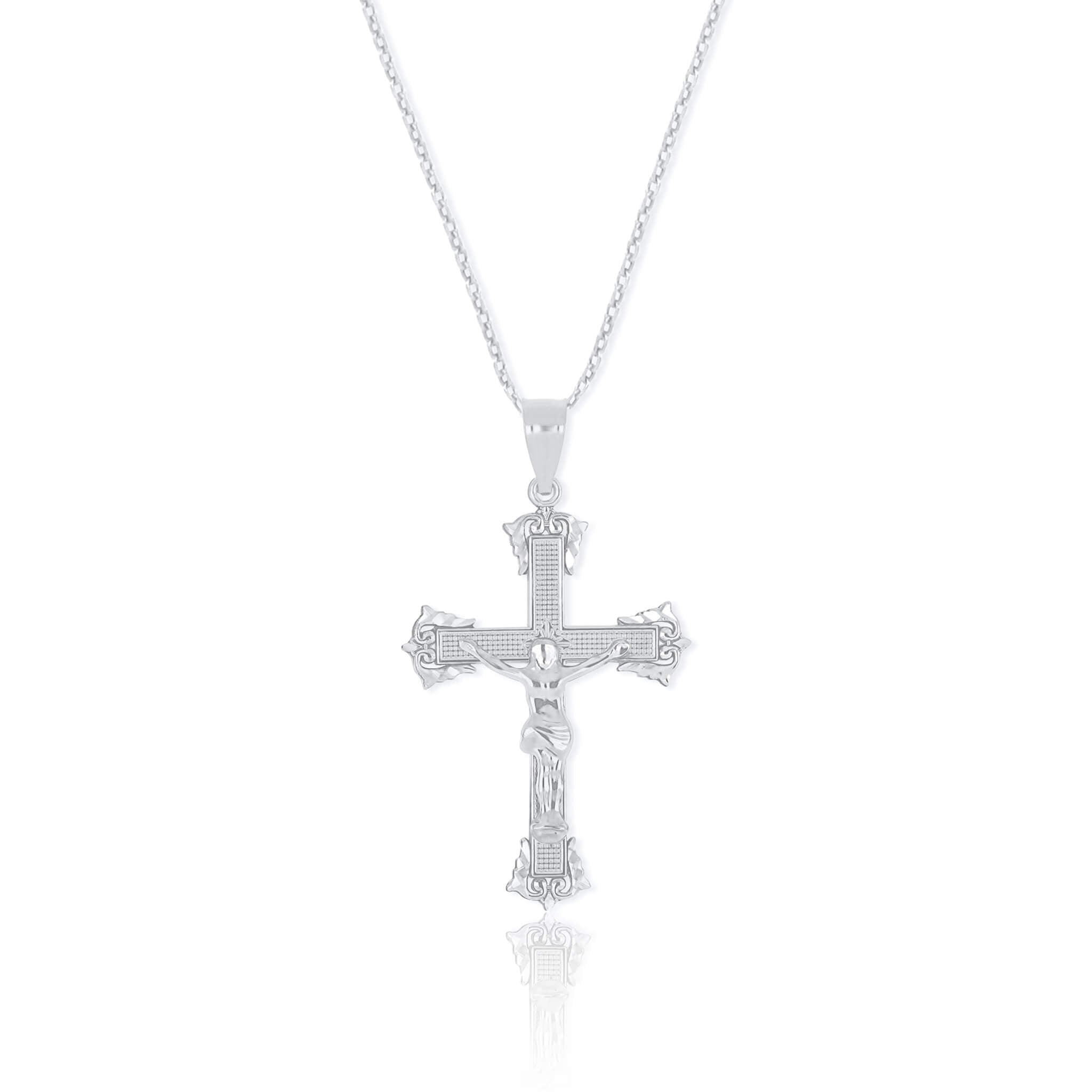 Crucifix Cross Necklace Pendant | Large - Gloria Jewels