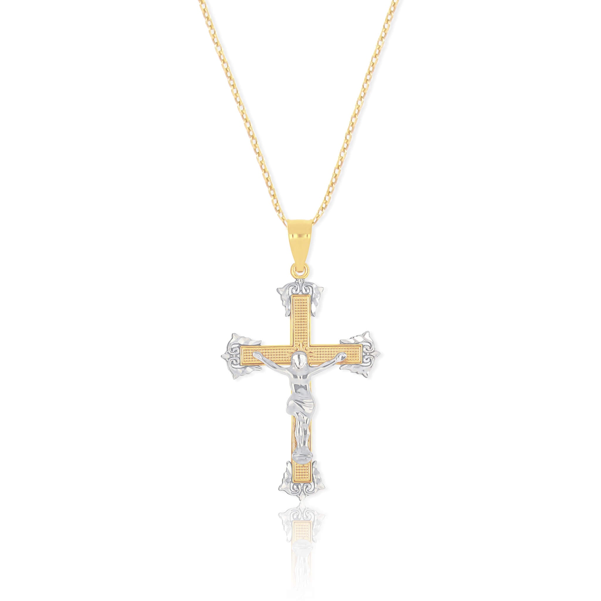 Crucifix Cross Necklace Pendant | Large - Gloria Jewels