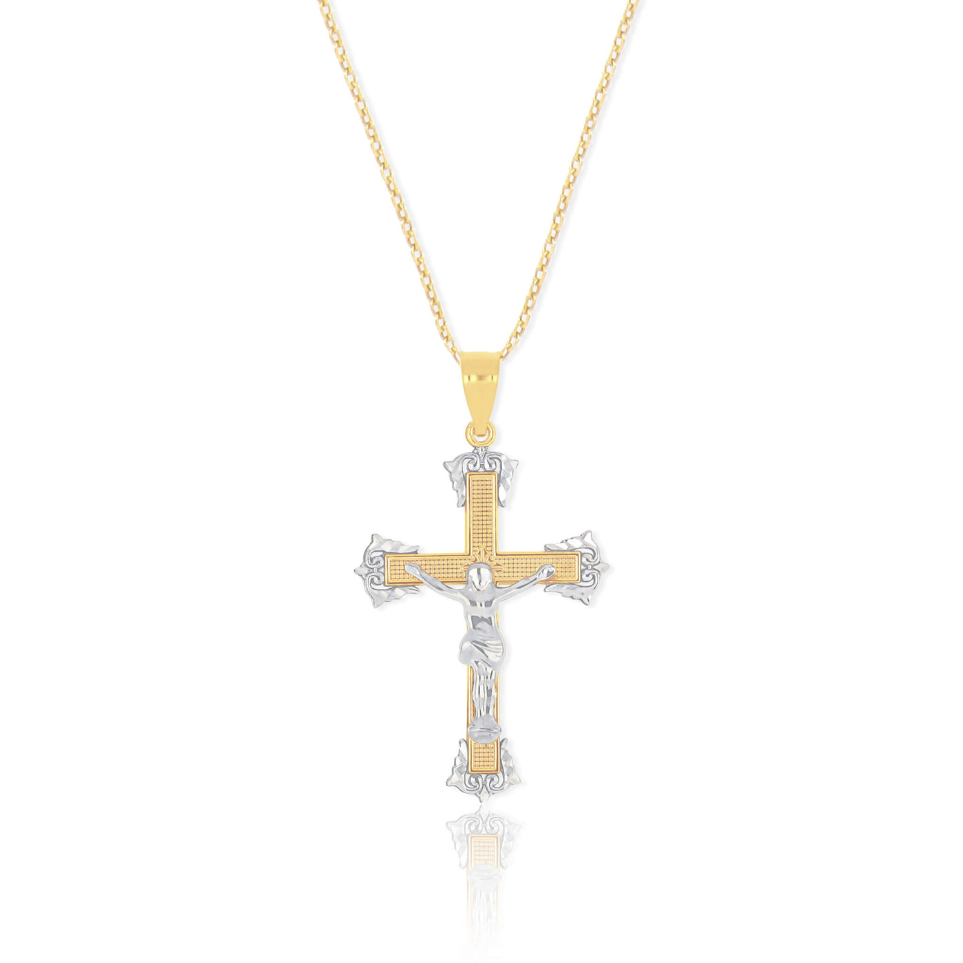 Crucifix Cross Necklace Pendant | Large - Gloria Jewels