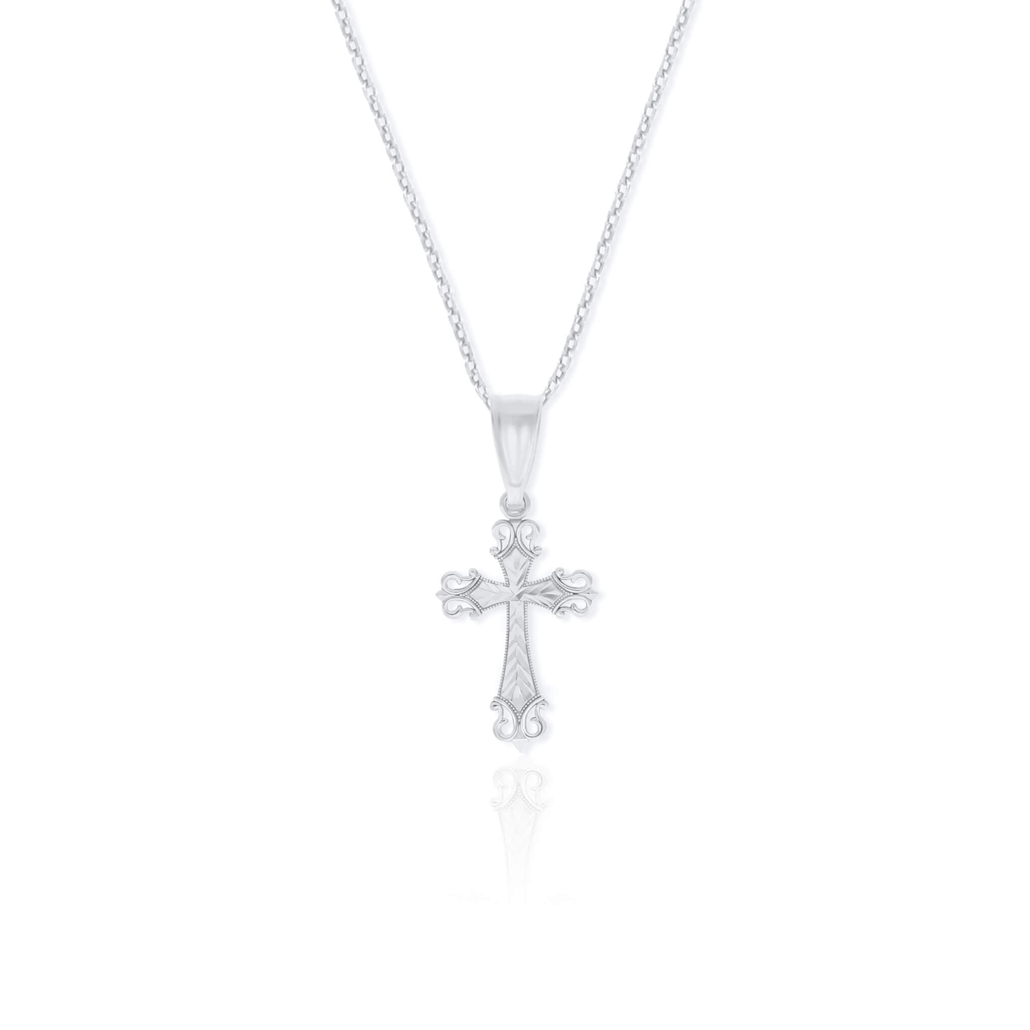 Ealborate Edge Cross Necklace - Gloria Jewels