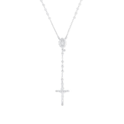 Classic Rosary With Bar-Cut Beads - Gloria Jewels