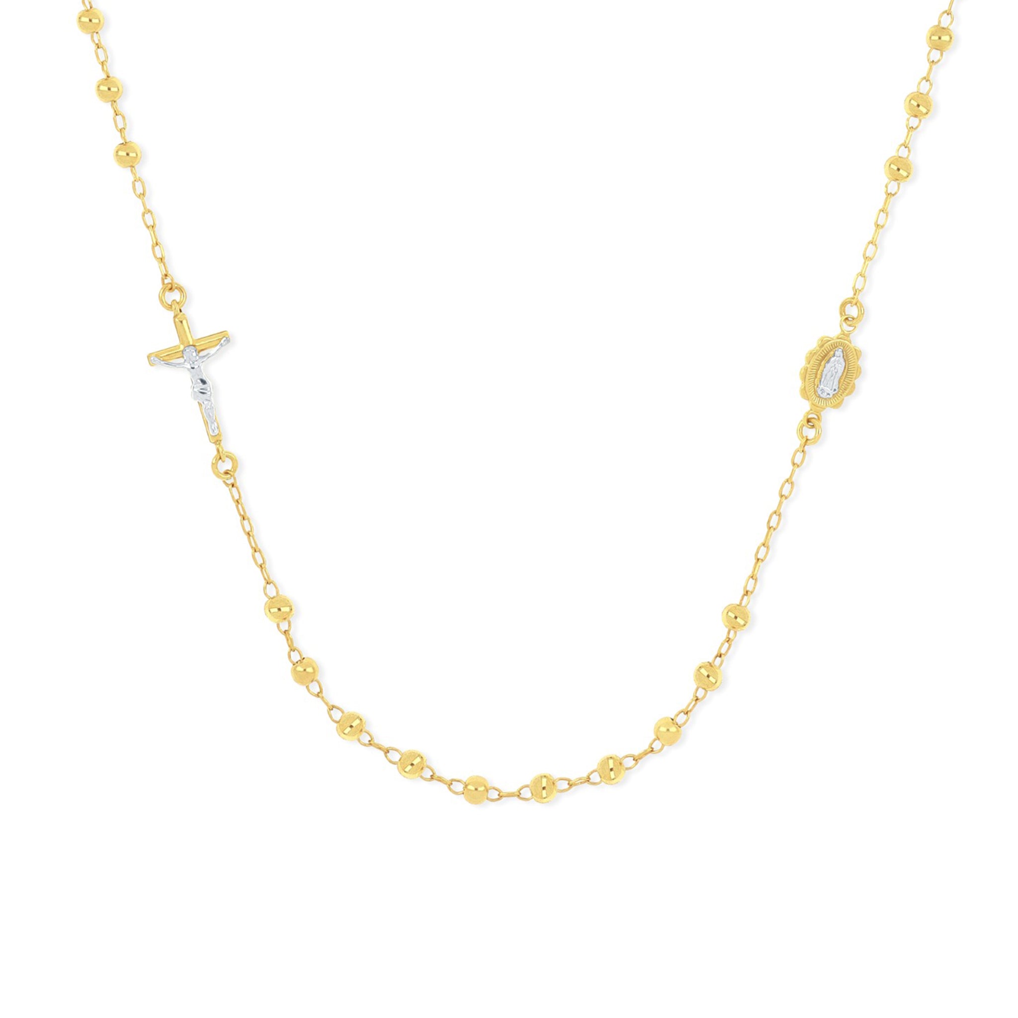 In-Line Faith Medallion Necklace - Gloria Jewels